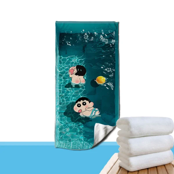 Adorable Crayon Shin-chan Beach Towels: Fun Pool-Themed Prints for Summer! Suitable for towels, bath towels, beach towels 3