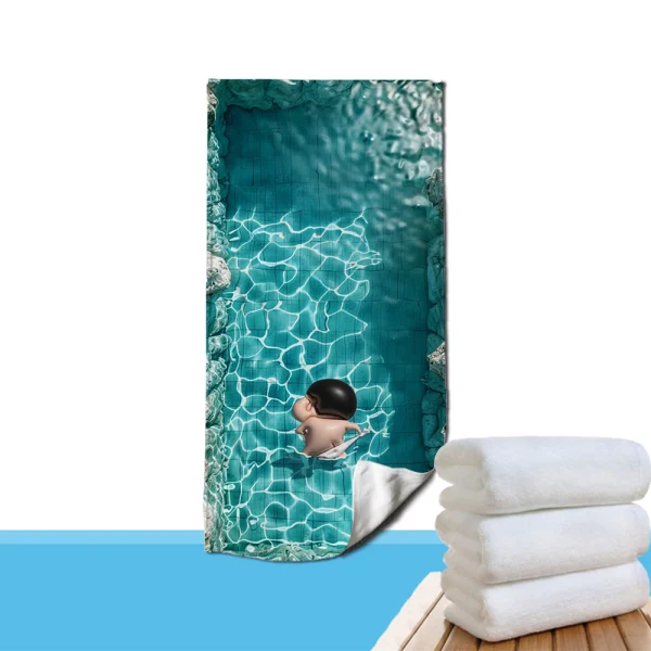Adorable Crayon Shin-chan Beach Towels: Fun Pool-Themed Prints for Summer! Suitable for towels, bath towels, beach towels 4