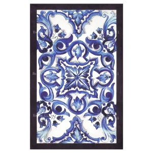 White And Blue Flowers Design Beach Towel Gift Quick Drying Towel 1