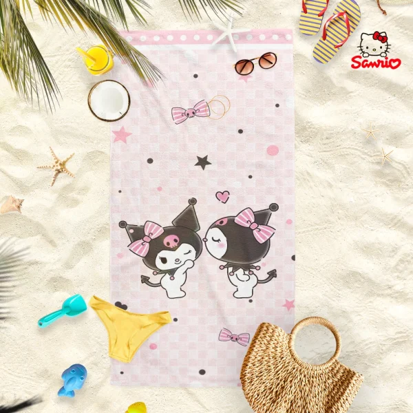 Hello Kitty Beach Towels: Adorable Prints for Summer Fun! Suitable for towels, bath towels, beach towels 5