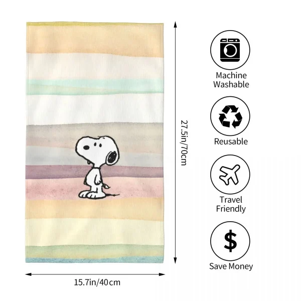 Cute Cartoon Snoopy Towel 2023 Summer Microfiber Towels Quick Dry for Summer Beach 6