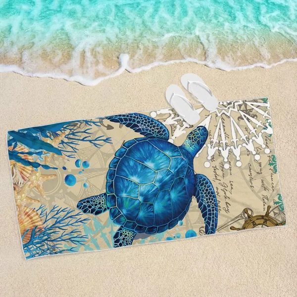 Water absorbent quick drying beach towel Sun shawl Yoga towel Swimming running quick drying towel Super light and thin 3