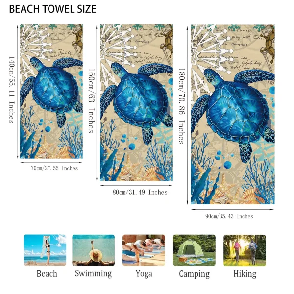 Water absorbent quick drying beach towel Sun shawl Yoga towel Swimming running quick drying towel Super light and thin 5