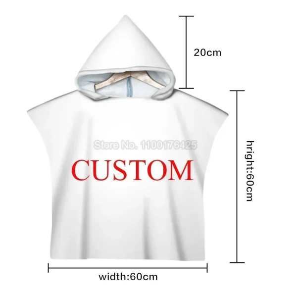 Princess Elsa 3D Printed Hooded Beach Towel Quick Dry Swimming Surfing Bathrobe Cloak Fitness for Kids Adults 4