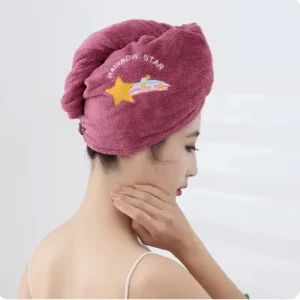 Hot Quickly Dry Hair Hat Super Absorbent Soft Bathroom Women Head Towels Girls Cute Hair Towel Hair Dry Wrap Bonnets 1