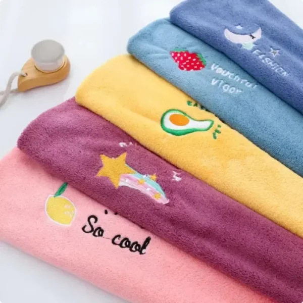Hot Quickly Dry Hair Hat Super Absorbent Soft Bathroom Women Head Towels Girls Cute Hair Towel Hair Dry Wrap Bonnets 4
