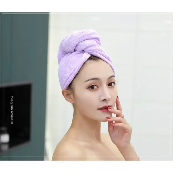 Women Magic Microfiberrapid Drying Hair Towel Cap Hat Towel Bathroom Bath Wrap Hat Quick Cap Turban Dry Toallas Bath Shower 1