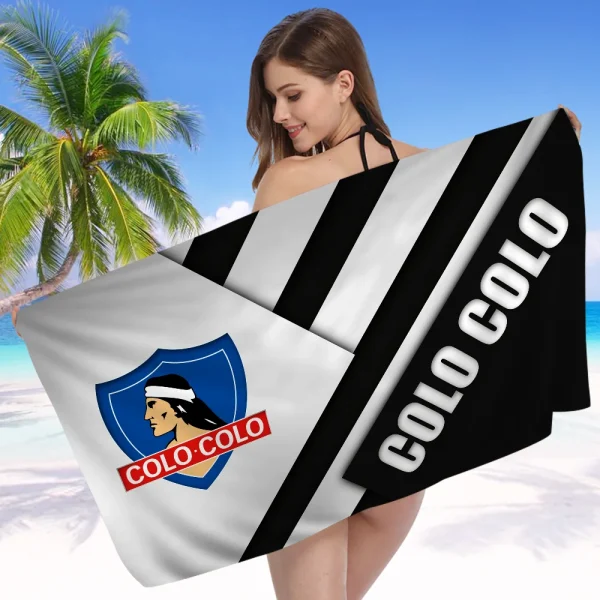 Club Social Y Deportivo Colo Cartoon Beach Towel Cute Kawaii Room Decor Bath Girls Children Hand Towels For Bathroom Shower 5