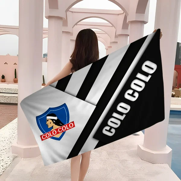 Club Social Y Deportivo Colo Cartoon Beach Towel Cute Kawaii Room Decor Bath Girls Children Hand Towels For Bathroom Shower 6