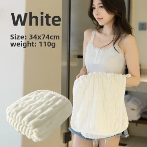 Bamboo Velour Bath Towel and Wrap Soft Thick Absorbent Quick Dry Non Shedding Family Towels for Adults Kids Home Use 1