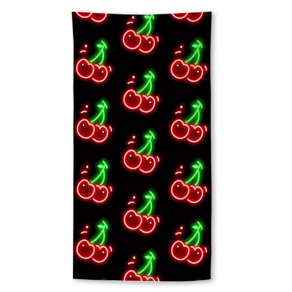Cartoon Fruit Print Beach Towel,Digital Printing Thin Quick-Dry Anti-Sand Microfiber Lightweight for Swim Yoga Travel Gym Gift 2