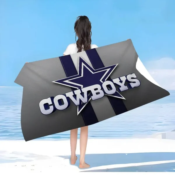 D-Dallas C-Cowboys Anime Beach Swimming Towel Soft Absorbent Washcloth Children's Gifts For Kids Travel Camping Gym 5
