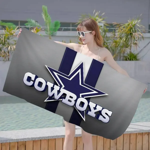 D-Dallas C-Cowboys Anime Beach Swimming Towel Soft Absorbent Washcloth Children's Gifts For Kids Travel Camping Gym 6