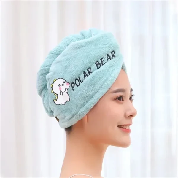 Women Hair Towel Microfiber Towel Bath Towels for Adults Home Terry Towels Bathroom Serviette De Douche Turban for Drying Hair 3