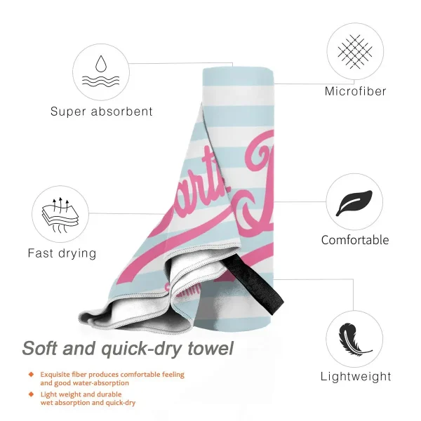 S-Saint B-Barth Beach Towel Poncho Bathing Towels Cover-ups Quick Dry Sand Free Yoga Spa Gym Pool 3