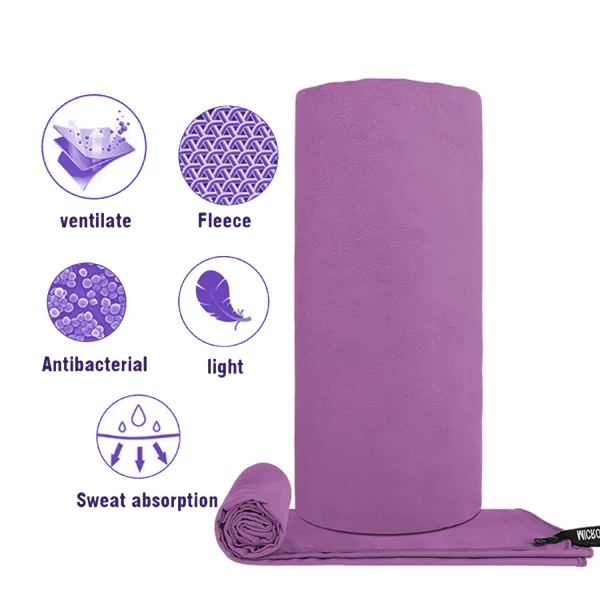 3pcs Microfiber Towel Set Quick Drying beach TowelsHigh Quality Towel Sets,Ultra Soft Towel Set For running,Fitness,Travel, Yoga 4