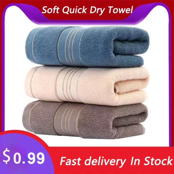Thickened Absorbent Towel Pure Cotton Quick Absorbent Soft Quick Dry Face Towel Gyms Hotels Home Hand towels Bathroom Accessorie 1