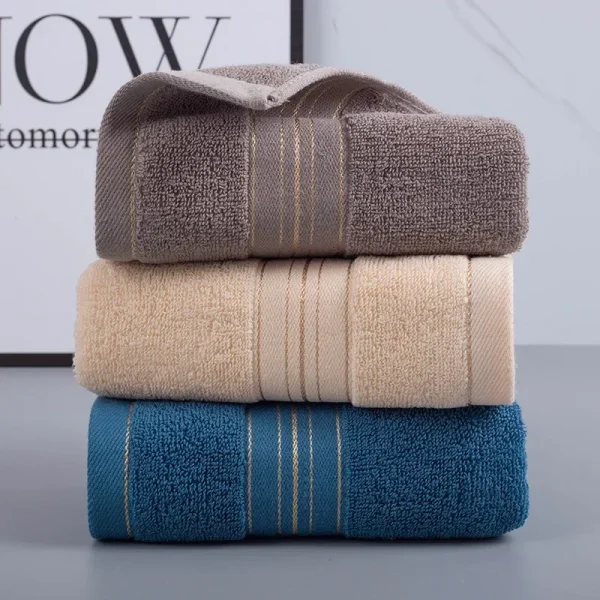 1 pc Thickened Towel  Absorbent Towel Pure Cotton Quick Absorbent Soft Quick Dry Thickened Face Towel 5