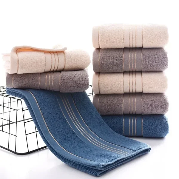 1 pc Thickened Towel  Absorbent Towel Pure Cotton Quick Absorbent Soft Quick Dry Thickened Face Towel 6