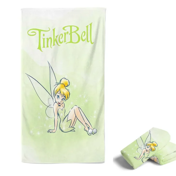 Tinker Bell Quick Dry Towel Sauna Travel Beach Towels Cotton 100% Bathroom Microfibre Accessories For Home Cute Room Decor Set 2