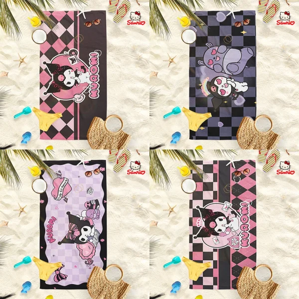 Sanrio Character Beach Towels: Fun and Stylish for Your Summer Adventures! Suitable for towels, bath towels, beach towels 1