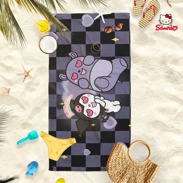 Sanrio Character Beach Towels: Fun and Stylish for Your Summer Adventures! Suitable for towels, bath towels, beach towels 2