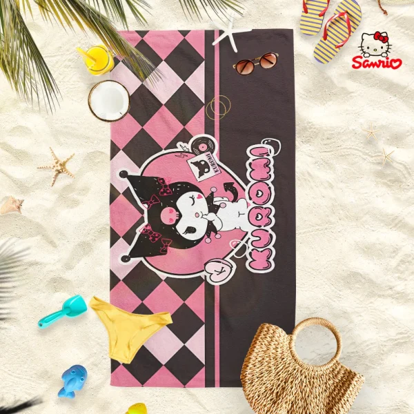 Sanrio Character Beach Towels: Fun and Stylish for Your Summer Adventures! Suitable for towels, bath towels, beach towels 4