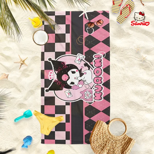 Sanrio Character Beach Towels: Fun and Stylish for Your Summer Adventures! Suitable for towels, bath towels, beach towels 5