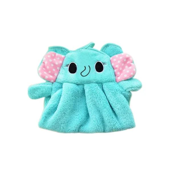 Lovely Cartoon Children Microfiber Hand Dry Towel for Kids Soft Plush Fabric Absorbent Hang Towel Kitchen Bathroom Bath Wipe 5
