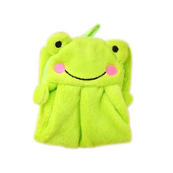 Lovely Cartoon Children Microfiber Hand Dry Towel for Kids Soft Plush Fabric Absorbent Hang Towel Kitchen Bathroom Bath Wipe 6