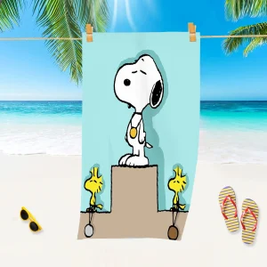 Snoopy Cotton 100% Beach Microfibre Towel Suitable For Children And Adults  Cartoon Travel Towels 1