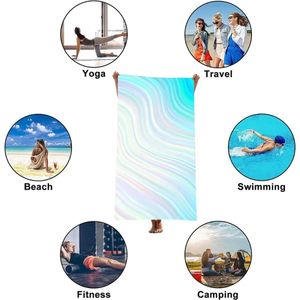 Microfiber Quick Drying Towels Beach Towel Mat Sports Travel Shower Gym Sea Portable for Game Swimming Sand Free Luxury Sweat 5