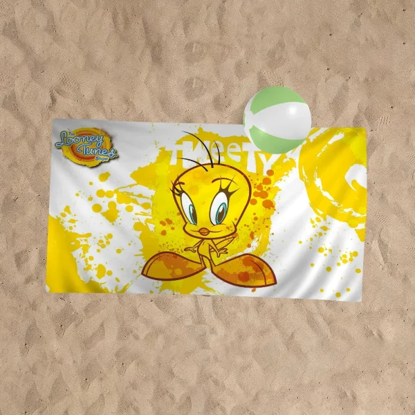 Looney Tunes T-Tweety Bird Beach Towel For Kids Personalized Bath Towel Pool Towel Vacation Gift Picnic Towel Party Gift 5