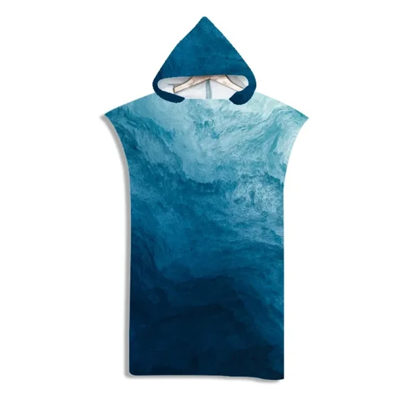 Surf Poncho Beach Towels For Adults Quick Dry Hooded Cloak Women Large Bath Towels Sand Free Bathrobe For Summer Swimming Surf 5