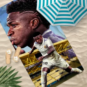 Football Star V-Vinicius-Jrs Towel Soft Pool Gift For Travel Gym Shower Camping Quick Dry Sports Large Beach Towel 1