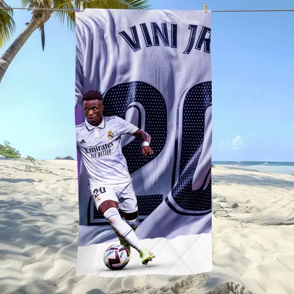 Football Star V-Vinicius-Jrs Towel Soft Pool Gift For Travel Gym Shower Camping Quick Dry Sports Large Beach Towel 6