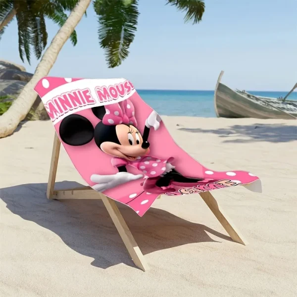 Personalized Minnie Mouse Beach Towel: Customize Your Name for Summer Fun! Suitable for beach towels, towels, bath towels 4