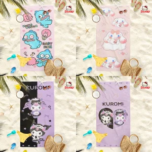 Kuromi and Friends Beach Towels - Splash into Fun! Suitable for towels, bath towels, beach towels 1