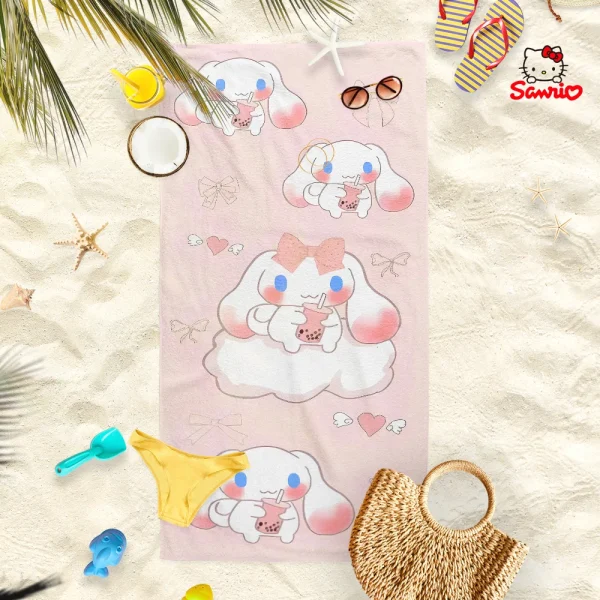 Kuromi and Friends Beach Towels - Splash into Fun! Suitable for towels, bath towels, beach towels 2