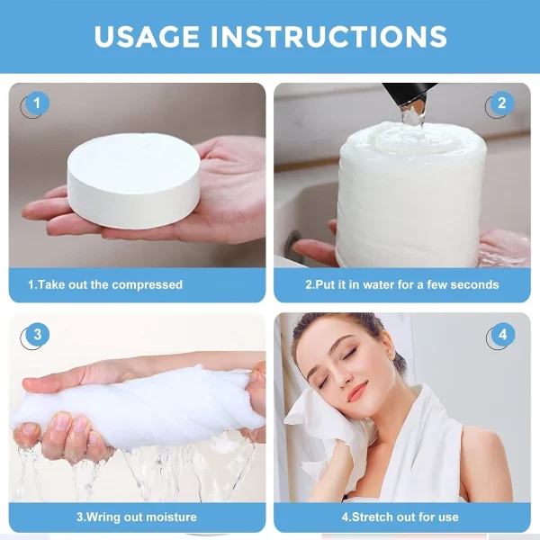 Disposable Compressed Towel With Increased Thickness Compression Water Absorption And No Shedding Of Hair Portable Towel For Tra 6