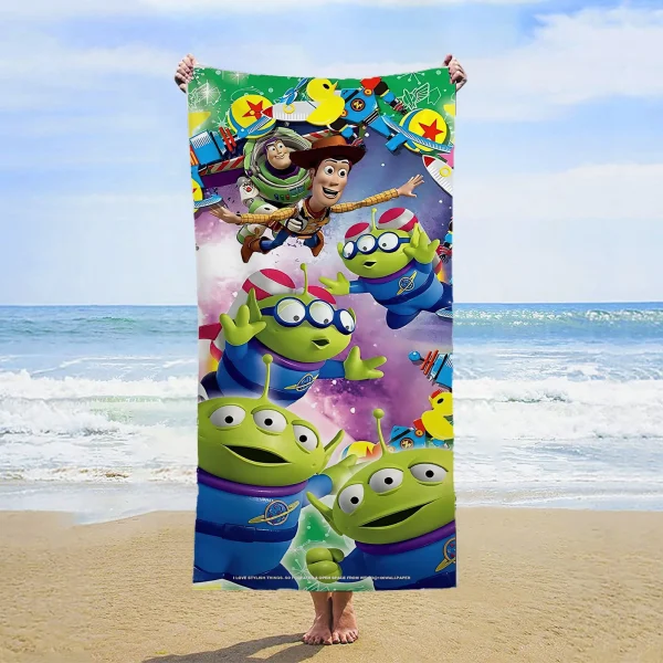 Toy Story Beach Towels Large Travel Towel Serviette Microfibre Customized Bath Microfiber Quick Drying Bathroom Gym Shower Hair 3