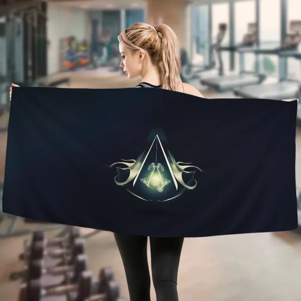 Assassin s Creed Microfiber Blanket Quick Drying Beach Towels Oversized Printing Super Absorbent Pool Towel Blanket 5