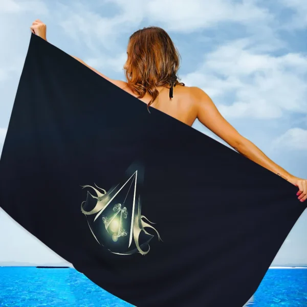 Assassin s Creed Microfiber Blanket Quick Drying Beach Towels Oversized Printing Super Absorbent Pool Towel Blanket 6