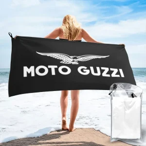 Moto Guzzi Beach Towel Soft Microfiber Quick Dry Absorbent Quick Towels For Yoga 1