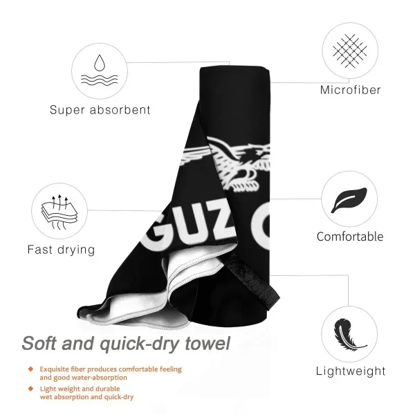 Moto Guzzi Beach Towel Soft Microfiber Quick Dry Absorbent Quick Towels For Yoga 4