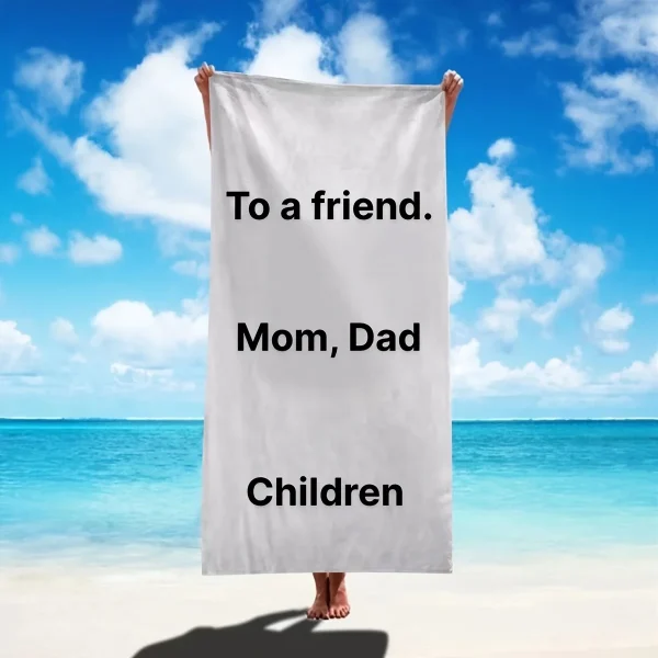 1pc Personalized Gift Soft Comfortable Sand-proof Beach Towel Sweat Absorbent & Quick Drying - Perfect Beach Travel Swimming 1