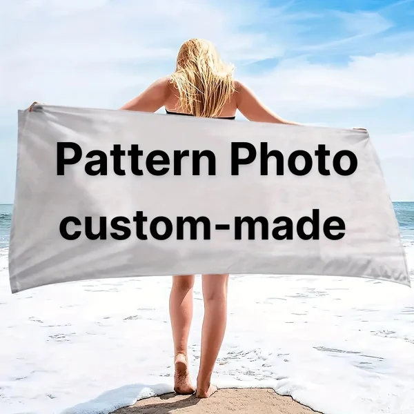 1pc Personalized Gift Soft Comfortable Sand-proof Beach Towel Sweat Absorbent & Quick Drying - Perfect Beach Travel Swimming 4