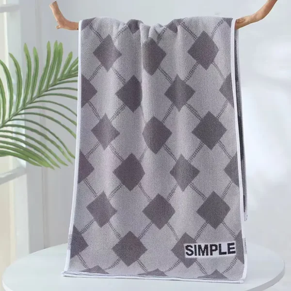 Adult bath towel, 40*100cm, 160g, large size, pure cotton, water-absorbent, no shedding, extra-long and thick, suitable for spor 6