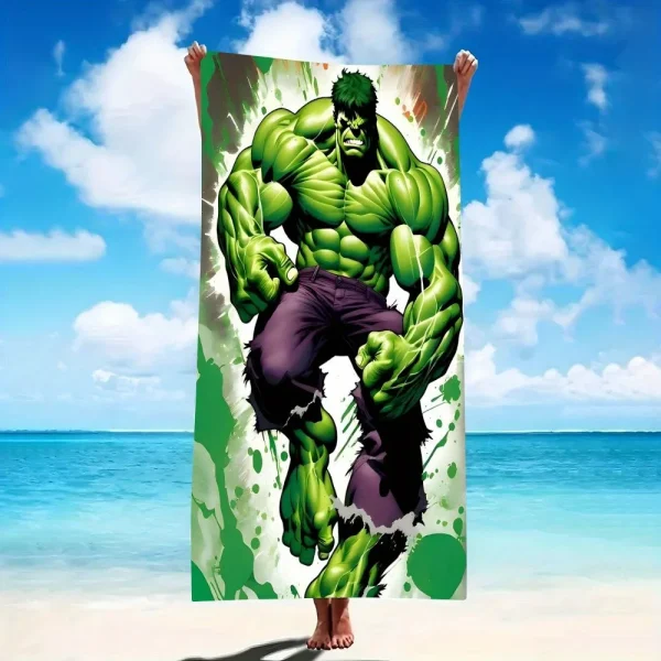 The Hulk Beach Towel: Unleash Your Inner Superhero at the Beach! Suitable for towels, bath towels, beach towels, gifts 1
