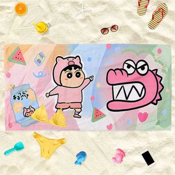 Peppa Pig and Friends Beach Towels: Fun, Colorful, and Perfect for Summer Fun! Suitable for towels, bath towels, beach towels 4